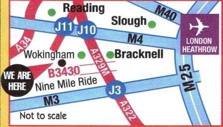 A basic map showing our location